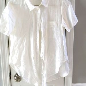 White linen blouse